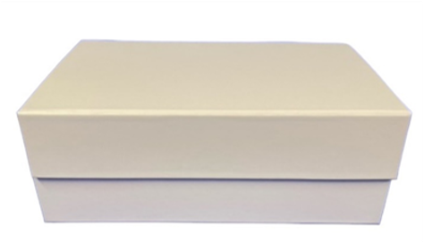 Coffret magnétique rectangulaire neutre-blanc mat