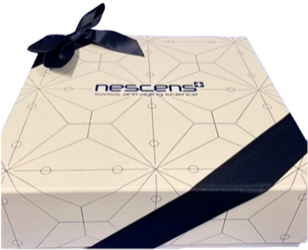 Ruban noeud paillette bleu marine