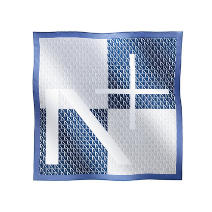 Foulard en soie Navy Grey - Professional Use